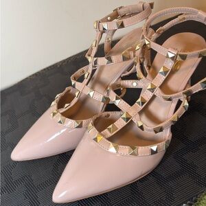 Mix No. 6 Blush Studded Heels